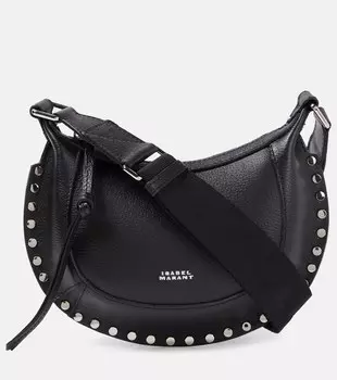 Миниатюрная кожаная сумка через плечо oskan moon Isabel Marant, черный