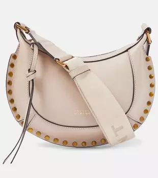 Миниатюрная кожаная сумка через плечо oskan moon Isabel Marant, бежевый