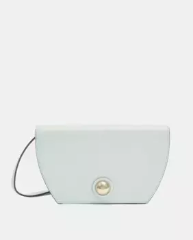 Миниатюрная кожаная сумка через плечо с карманами Furla, синий