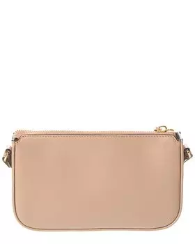 Миниатюрная кожаная сумка через плечо Valentino VLogo Signature, розовый