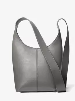 Миниатюрная кожаная сумка-хобо Dede Michael Kors