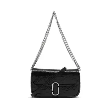 Миниатюрная кожаная сумка-мессенджер J Marc Marc Jacobs, черный