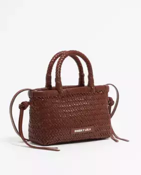 Миниатюрная кожаная женская сумочка Bimba y Lola, темно-коричневый