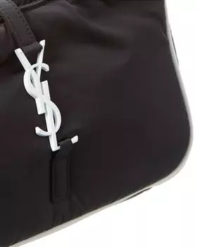 Миниатюрная нейлоновая сумка через плечо Saint Laurent Le 5 7, черный