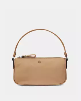 Миниатюрная нейлоновая сумка-тоут Lauren Ralph Lauren, бежевый