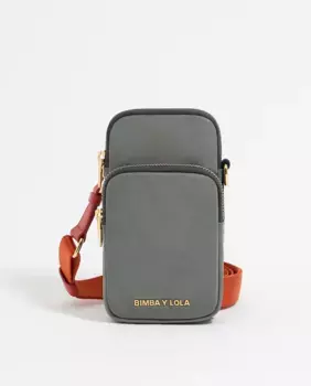 Миниатюрная нейлоновая женская сумка через плечо Bimba y Lola, серый