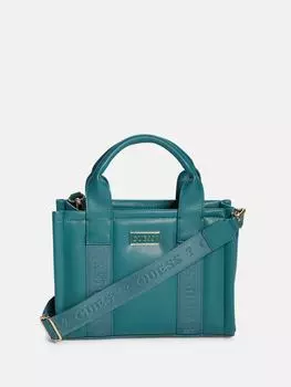 Миниатюрная объемная сумка-тоут Millie с логотипом Guess Factory, цвет Sage