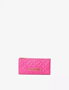 Миниатюрная стеганая сумка на цепочке Love Moschino, фуксия