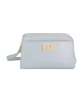 Миниатюрная сумка через плечо 1927 с арочной застежкой логотипом Furla, синий