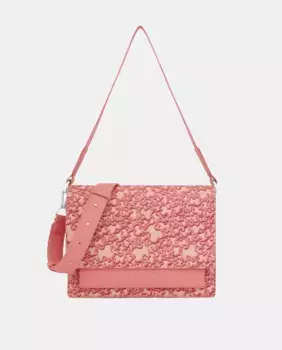 Миниатюрная сумка через плечо Audree Kaos среднего размера с логотипами Tous, коралловый
