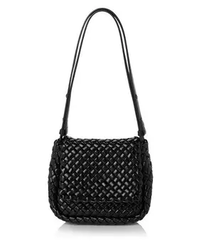 Миниатюрная сумка через плечо Cobble Bottega Veneta, цвет Black