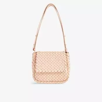 Миниатюрная сумка через плечо cobble из кожи intrecciato Bottega Veneta, желтый