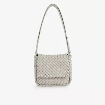 Миниатюрная сумка через плечо cobble из кожи intrecciato Bottega Veneta, желтый