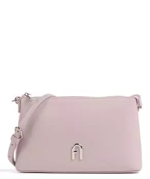 Миниатюрная сумка через плечо Diamante из мелкозернистой кожи Furla, розовый