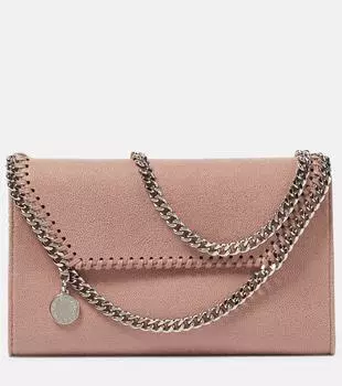Миниатюрная сумка через плечо falabella из искусственной кожи Stella Mccartney, розовый
