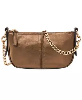 Миниатюрная сумка через плечо Jolie Baguette Fossil, золото