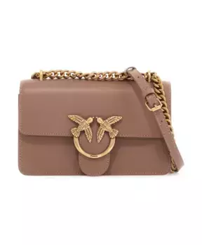 Миниатюрная сумка через плечо Love Birds Pinko, коричневый