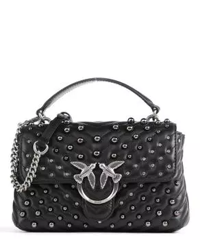 Миниатюрная сумка через плечо Love Lady Puff из овчины Pinko, черный