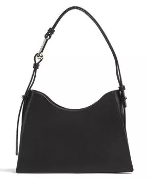 Миниатюрная сумка через плечо Nuvola из мелкозернистой кожи Furla, черный