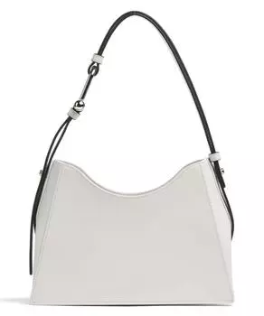 Миниатюрная сумка через плечо Nuvola из мелкозернистой кожи Furla, белый