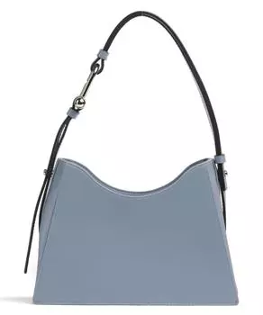 Миниатюрная сумка через плечо Nuvola из мелкозернистой кожи Furla, серый