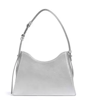 Миниатюрная сумка через плечо Nuvola из мелкозернистой кожи Furla, серебряный