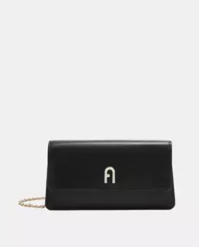 Миниатюрная сумка через плечо с геометрическим рисунком Furla, черный