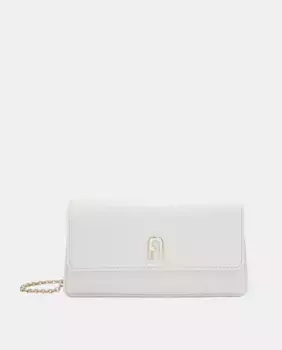 Миниатюрная сумка через плечо с геометрическим рисунком Furla, белый