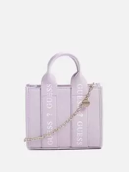 Миниатюрная сумка через плечо с логотипом Guess Factory, сирень