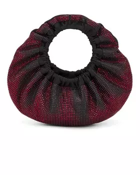 Миниатюрная сумка Crescent с верхней ручкой Alexander Wang, цвет Black & Burnt Cherry