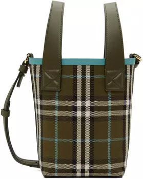 Миниатюрная сумка цвета хаки «Лондон» Burberry
