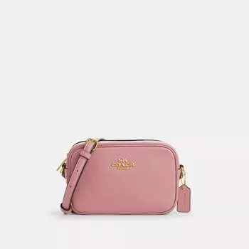 Миниатюрная сумка для фотоаппарата Jamie Coach Outlet, цвет Gold/True Pink