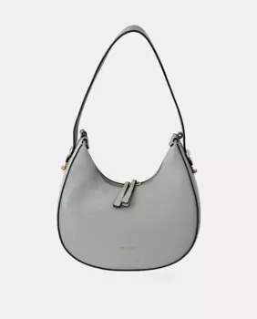 Миниатюрная сумка-хобо Pierre Cardin из PU черный цвет, светло-голубой