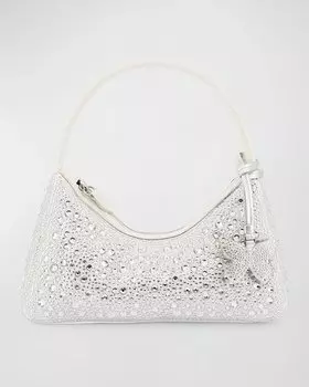 Миниатюрная сумка-хобо Precious с украшением Sophia Webster, цвет Ivory