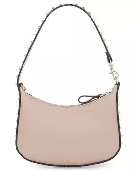Миниатюрная сумка-хобо Rockstud Valentino Garavani, цвет Poudre