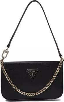 Миниатюрная сумка на плечо Brynlee с верхом GUESS, черный