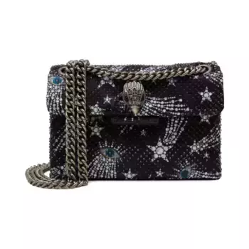 Миниатюрная сумка на плечо Kensington из ткани 690 Kurt Geiger, черный
