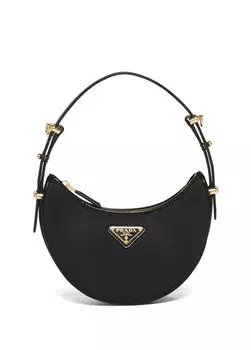 Миниатюрная сумка на плечо prada arqu из нейлона и матовой кожи Prada