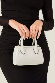 Миниатюрная сумка с монограммой Accessorize, белый
