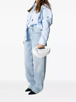 Миниатюрная сумка-тоут FEDERICO CINA Tortellino, белый