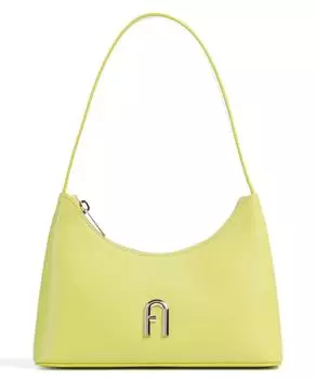 Миниатюрная сумка-ведро Diamante из мелкозернистой кожи Furla, желтый