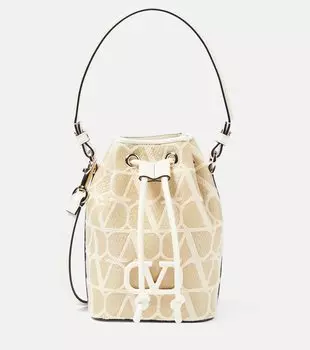 Миниатюрная сумка-ведро vlogo signature Valentino Garavani, мультиколор