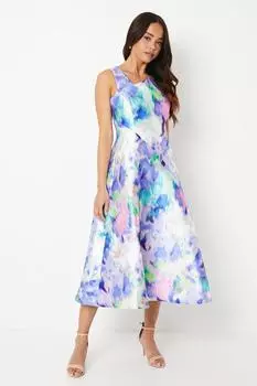 Миниатюрная твил без рукавов с асимметричным вырезом Coast, фиолетовый