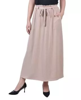 Миниатюрная юбка трапециевидной формы с поясом до щиколотки NY Collection