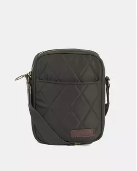 Миниатюрная зеленая сумка на плечо с мягкой подкладкой и молнией Barbour, зеленый