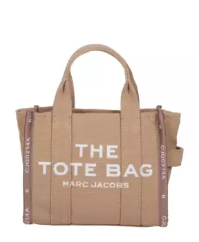 Миниатюрная жаккардовая сумка тоут Camel Marc Jacobs, коричневый
