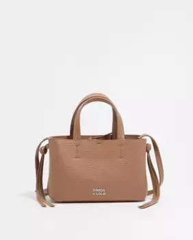 Миниатюрная женская кожаная сумочка Чихуахуа Bimba y Lola, светло-коричневый