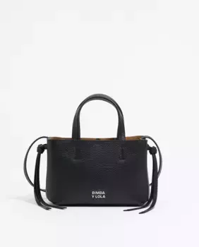 Миниатюрная женская кожаная сумочка Чихуахуа Bimba y Lola, черный