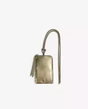 Миниатюрная женская сумка для мобильного телефона с регулируемой веревочной ручкой Scalpers, зеленый