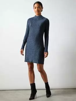 Миниатюрное мини-платье darcy sparkle с высоким вырезом Ro&Zo, синий